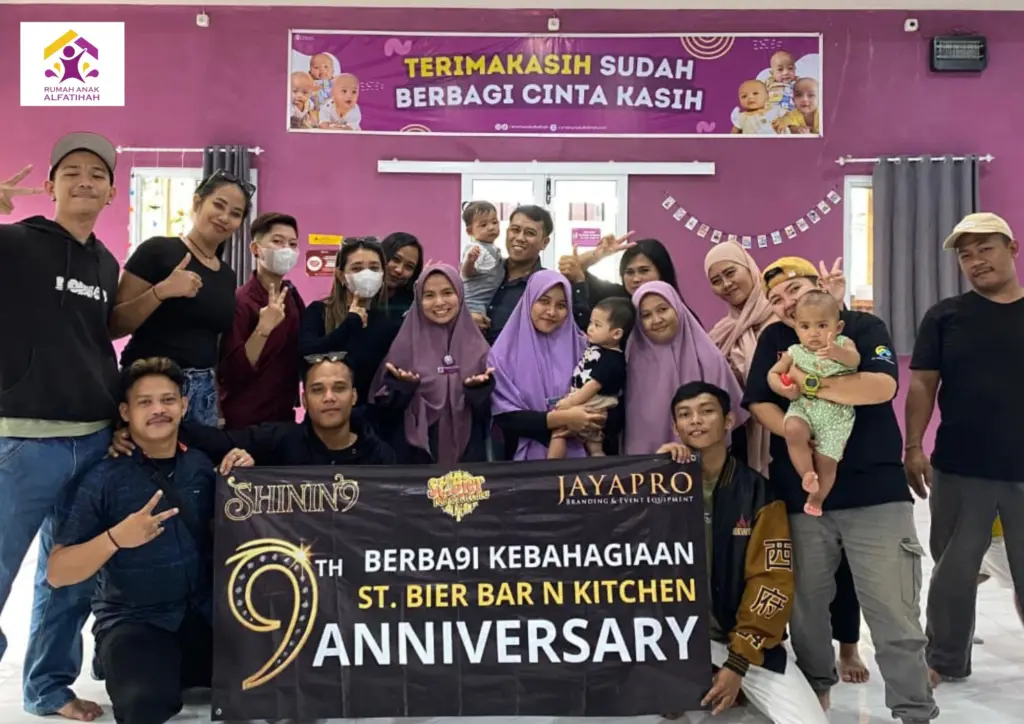 Kunjungan Hangat ST. Bier Bar and Kitchen ke Rumah Anak Alfatihah dalam Rangka Anniversary ke-9
